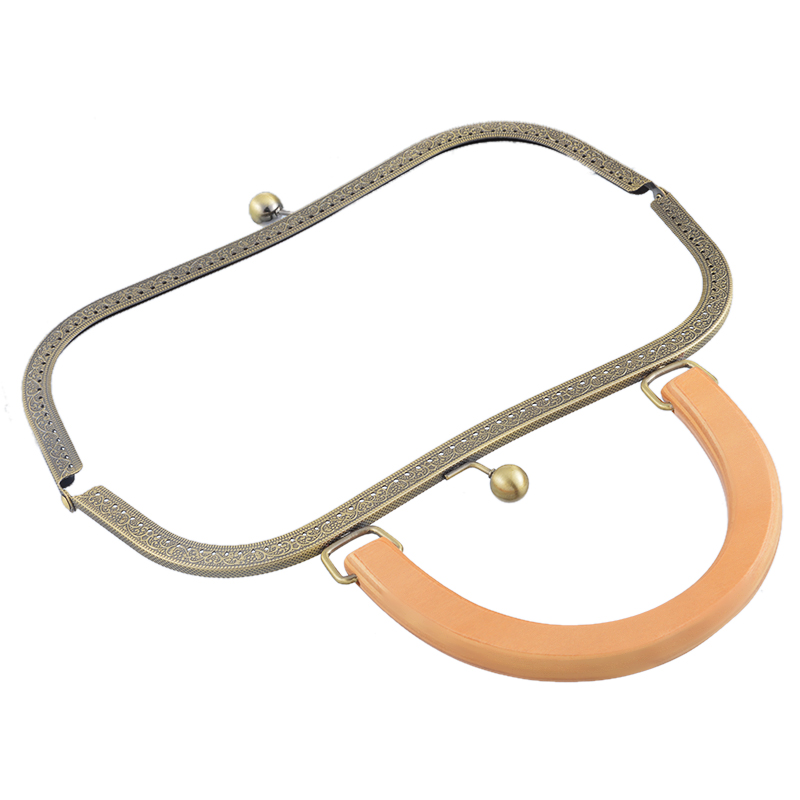 Verschlüsse für Geldbörsen und Handtaschen 1 stück 27 cm bogenförmigen mit Griff Metall