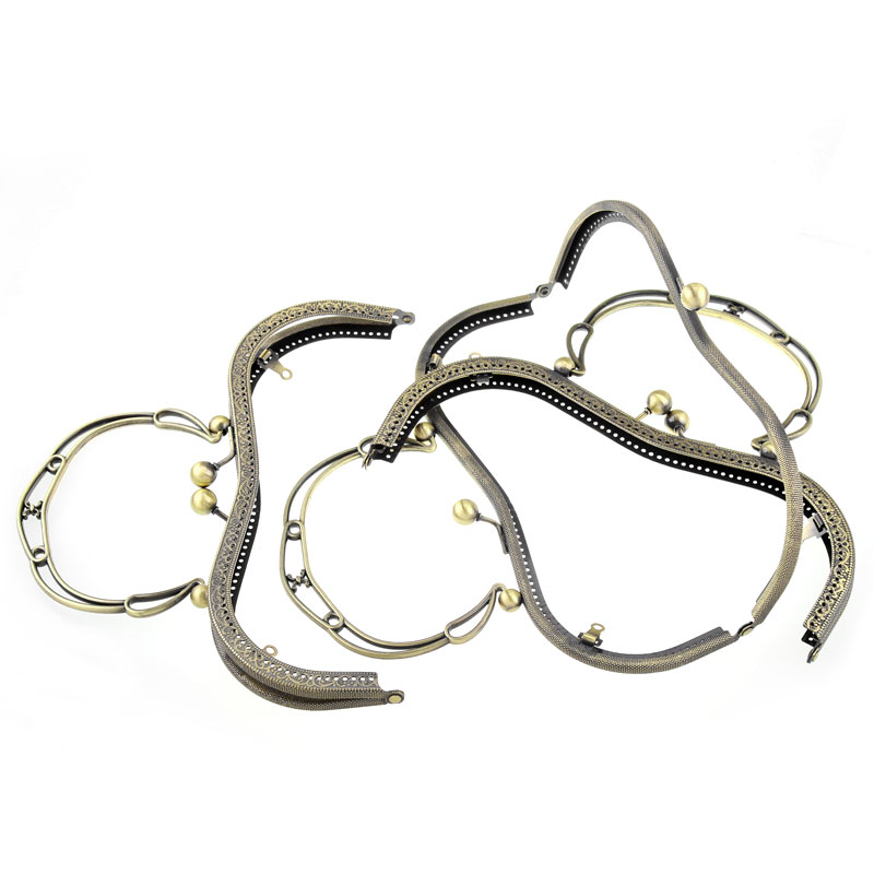 1 stück Geldbeutel beutel Metall Arch Rahmen Kuss Schließe Sperre Griff Ball für Die Herstellung