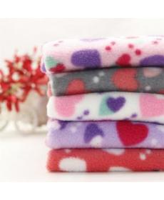 Full polyester semi-gloss superfine polar fleece printed fabric Double brush single shake autumn and winter knitted flee