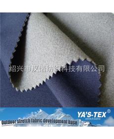 Semi-glossy mechanical stretch polyester four-sided elastic patch TPU composite polar fleece three-layer composite lugga