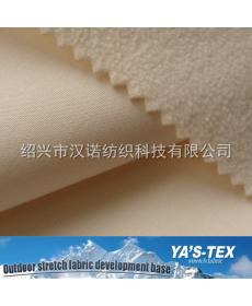 100D polyester four-way elastic composite polar fleece winter warm soft shell clothing fabric is soft and skin-friendly