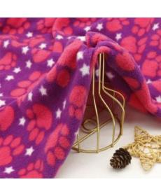 Knitted polyester polar fleece printed semi-gloss ultra-fine fleece casual warm fashionable outdoor sports fabric