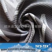 Letter printed polyester four-way stretch composite polar fleece jacket mountaineering clothing fabric