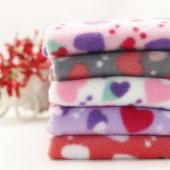 Full polyester semi-gloss superfine polar fleece printed fabric Double brush single shake autumn and winter knitted flee