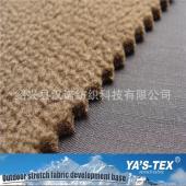 Plaid four-way stretch composite polar fleece TPU sandwich three-layer composite fabric