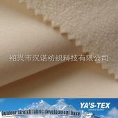 100D polyester four-way elastic composite polar fleece winter warm soft shell clothing fabric is soft and skin-friendly