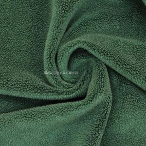 Full polyester knitted flannel, plain warp knitted spandex polar fleece, autumn and winter home wear composite flannel f