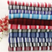 Full polyester cationic striped polar fleece 200g multi-color autumn and winter flannel knitted jacket blanket fabric ma