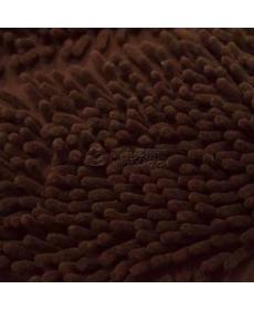 Spot factory direct sales mop velvet knitted polyester brown floor mat fabric