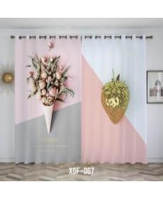 Roses Flowers Warm Wedding Customized Curtains and Window Screens