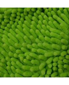 Spot factory direct sales mop velvet knitted polyester emerald green floor mat fabric