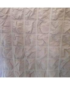 Pure cotton seersucker fabric Pure cotton checkered striped seersucker home textile four-piece set fabric 2.5 meters wid