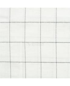 NTR polyester nylon viscose weft elastic breathable imitation linen plaid autumn and winter fashion women's fabric