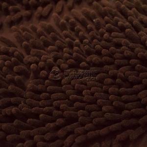 Spot factory direct sales mop velvet knitted polyester brown floor mat fabric