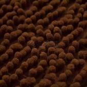 Spot factory direct sales mop velvet knitted polyester earth color floor mat fabric