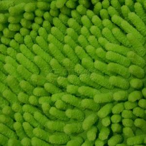Spot factory direct sales mop velvet knitted polyester emerald green floor mat fabric
