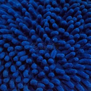 Spot factory direct sales mop velvet knitted polyester dark blue floor mat fabric