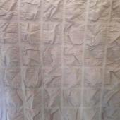 Pure cotton seersucker fabric Pure cotton checkered striped seersucker home textile four-piece set fabric 2.5 meters wid